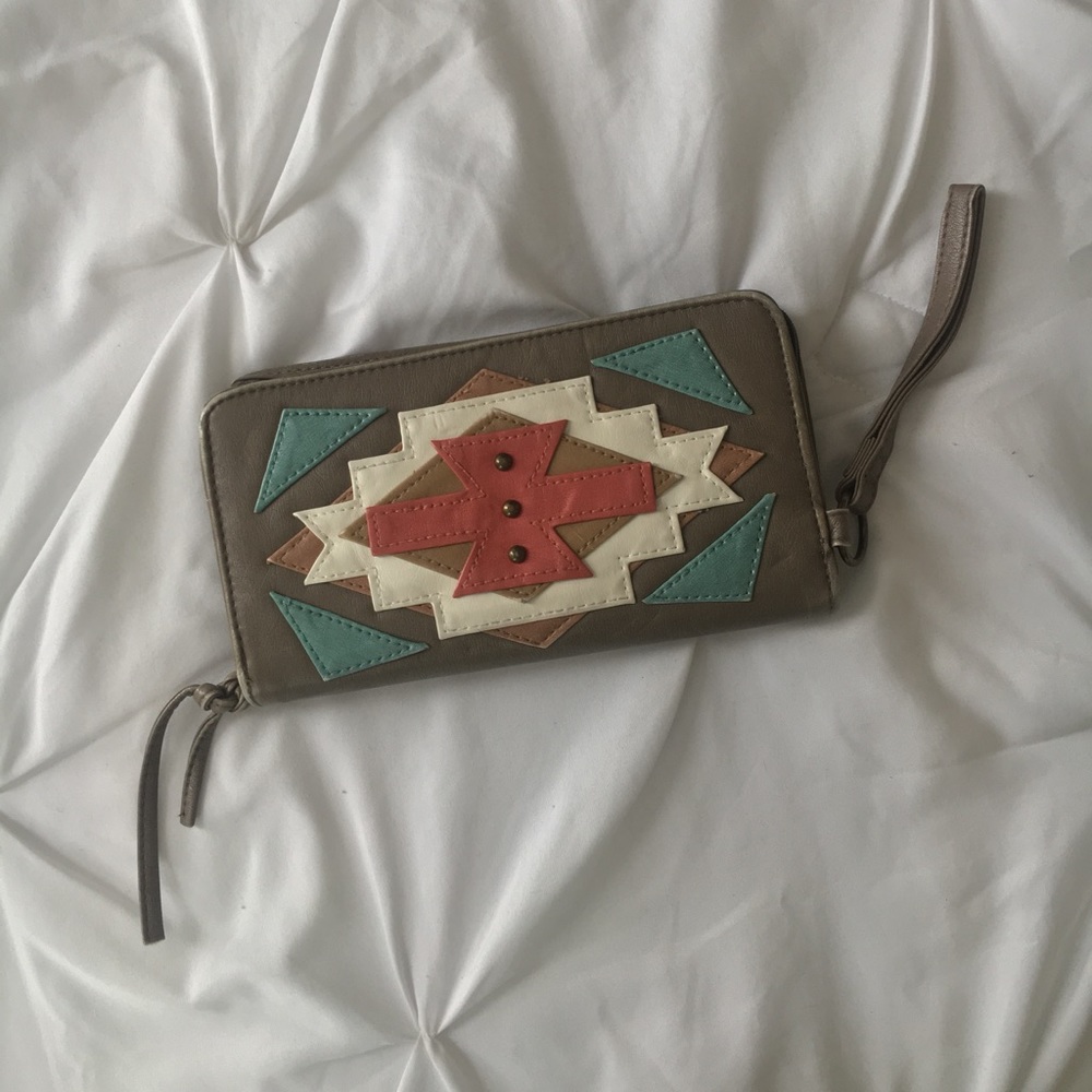Large Aztec Print Wallet